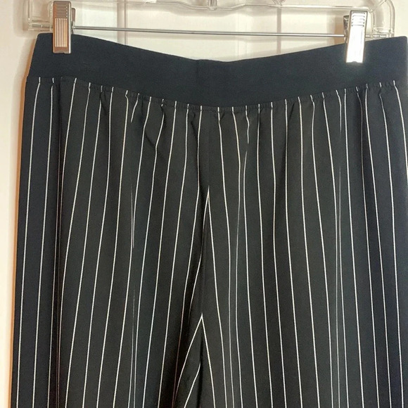 NWT ATM Anthony Thomas Melillo black w/ white pinstripes pants size Medium - Picture 6 of 9